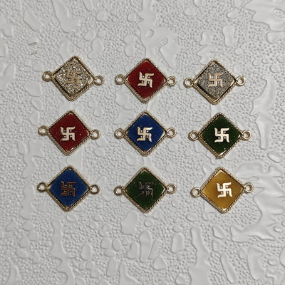 Small Swastik Rakhi Beads (Any Color)