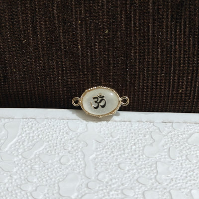 Small Om Rakhi Beads (White)