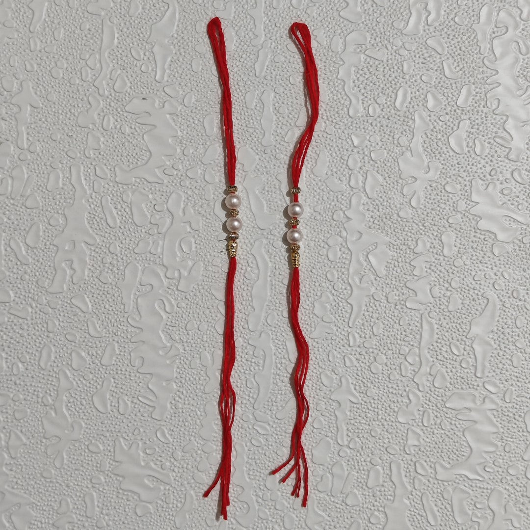 Rakhi Thread Pair (Red)