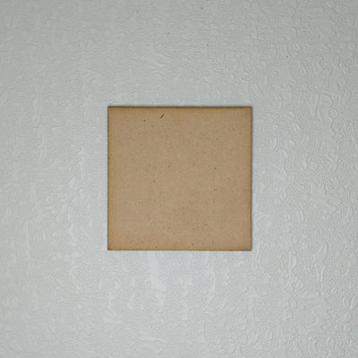 4" Plain Square MDF (4mm)