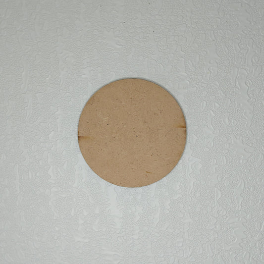 4" Plain Round MDF (4mm)