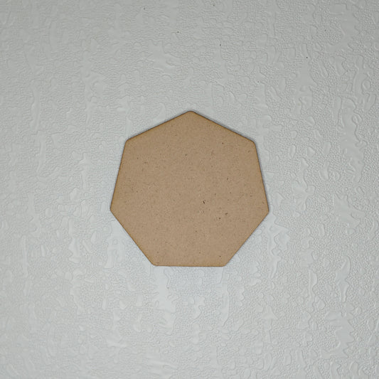 4" Heptagon Shape MDF (4mm)