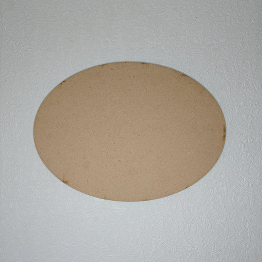 8"x11" Oval Shape MDF (4mm)