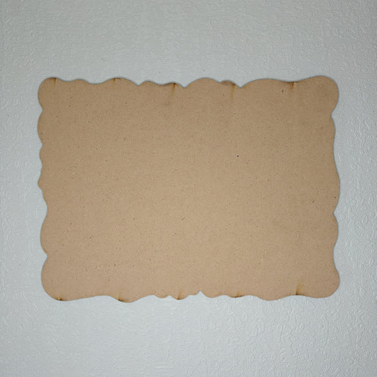 9"x12" Zigzag Rectangle MDF (4mm)