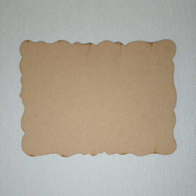 9"x12" Zigzag Rectangle MDF (4mm)