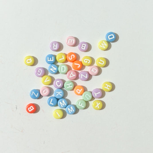 Multi Color Alphabet Beads