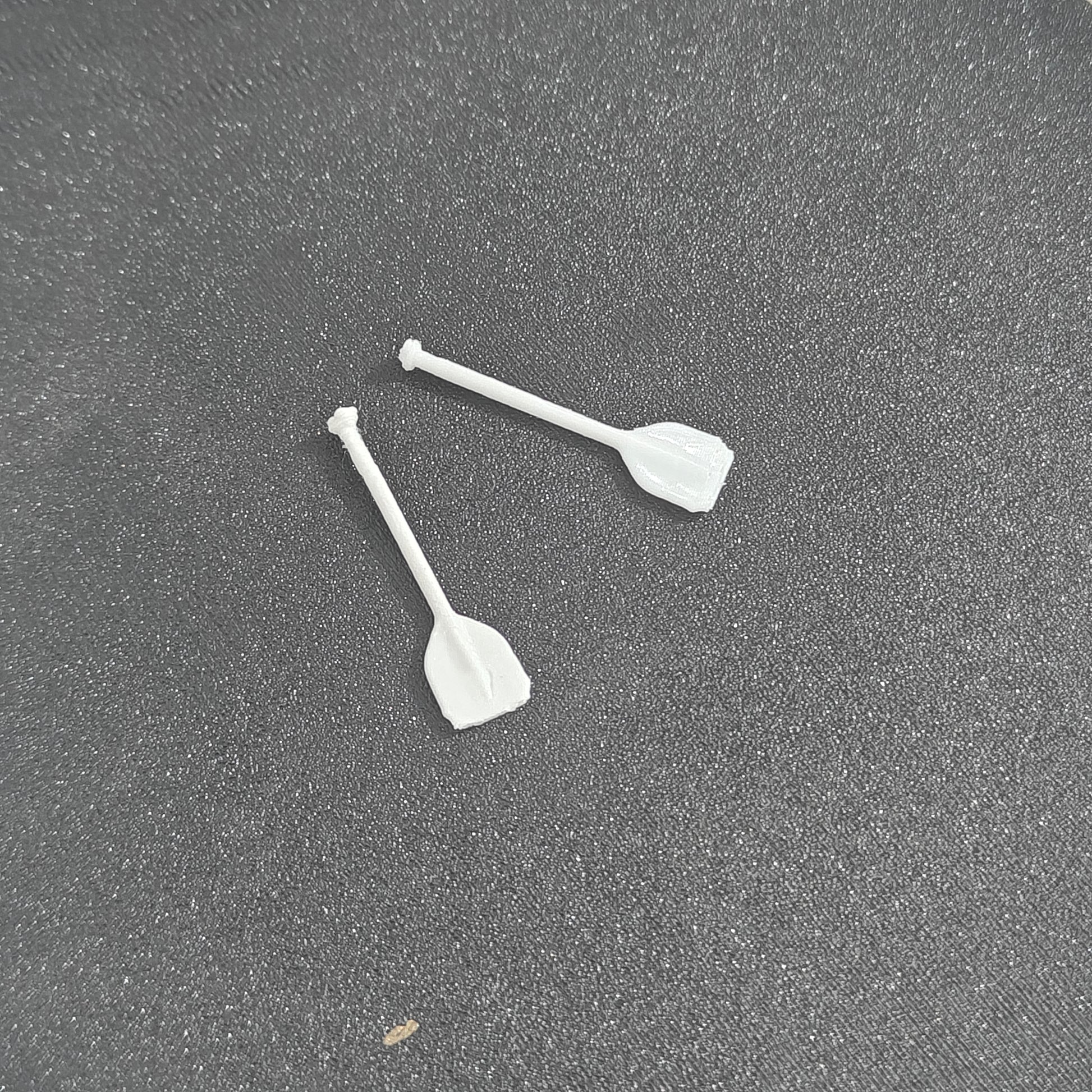 Boat paddles miniature set for resin art, dioramas and craft projects