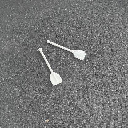 Boat paddles miniature set for resin art, dioramas and craft projects
