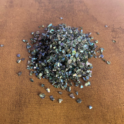 Small Black Glass Granules (10gm)