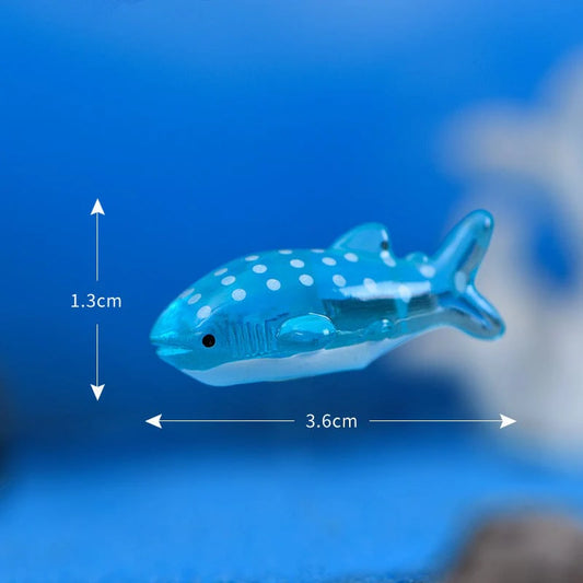 Large Blue Spotted Shark Miniature