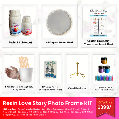 Resin Love Story Photo Frame KIT
