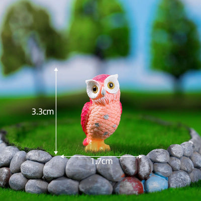 Rose Red Owl Miniature
