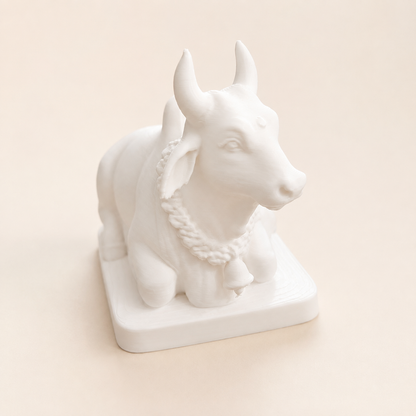 Sacred Seated Cow 3D Printed Miniature