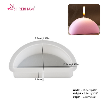 Semi-Circular Candle Mold - S