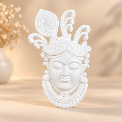 Shrinathji Mukharvind half 3D miniature silicone mold for resin art by Shrebhavi