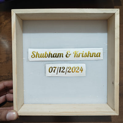 Custom Vinyl Couple Name & Date