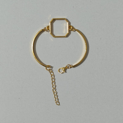 Octagon Bracelet Bezel (Gold)