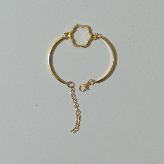 Flower Bracelet Bezel (Gold)