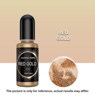 Red Gold Metallic Alcohol Ink