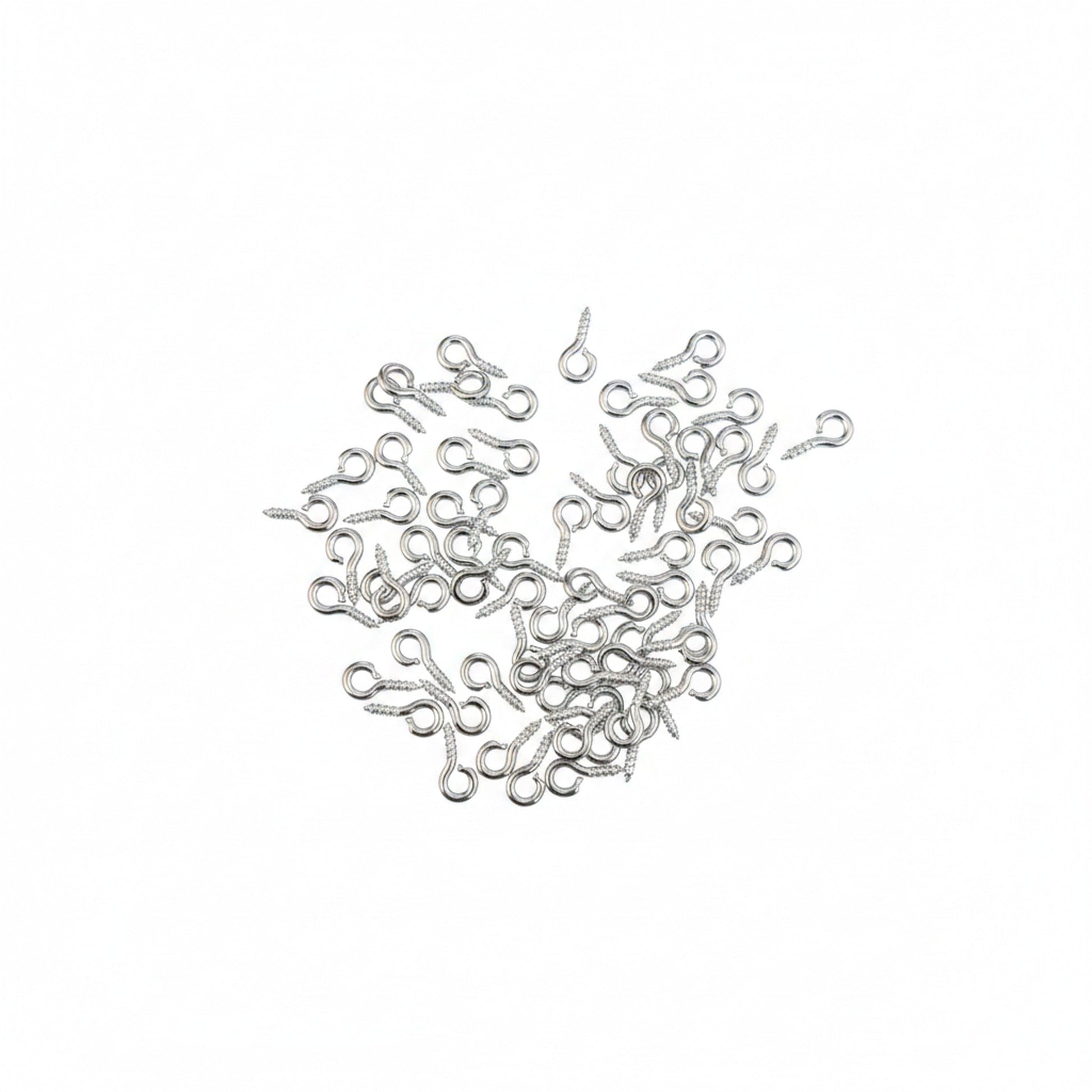 Silver Hook (20pcs) 10mm x 5mm — Shrebhavi