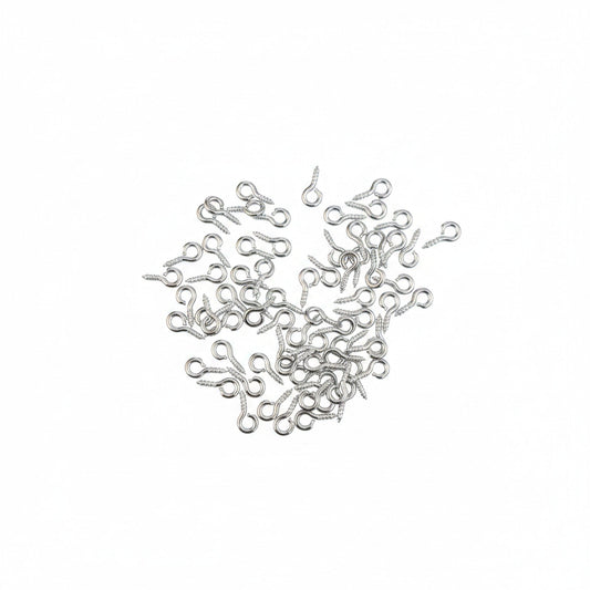 Silver Hook (20pcs) 10mm x 5mm — Shrebhavi