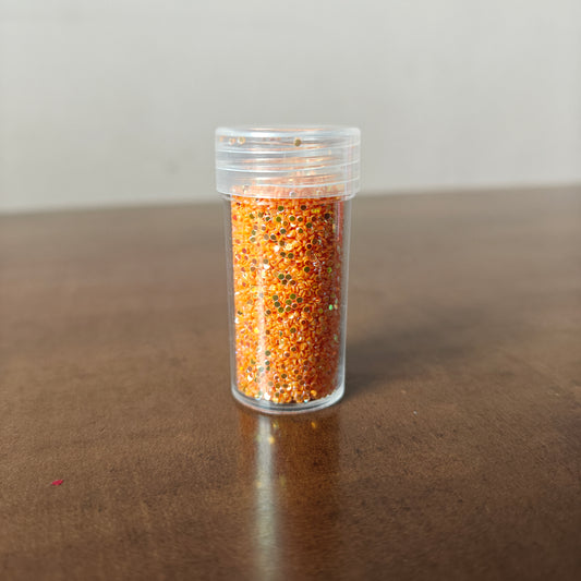 Orange Small Round Glitter (10gm)