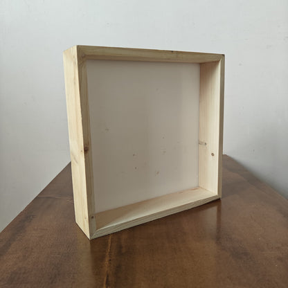 8" Wooden Acrylic Tray