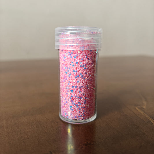 Pink Small Round Glitter (10gm)