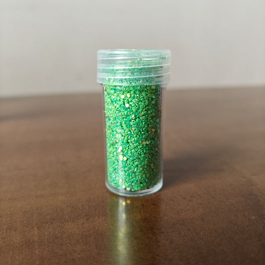 Green Small Round Glitter (10gm)