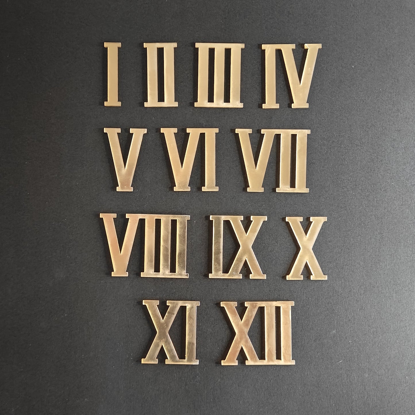 Roman Clock Numbers (Gold)