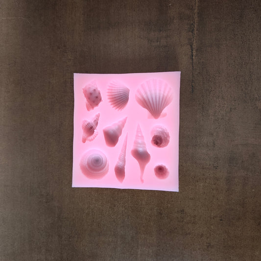 10 Cavity Pink Shell Mould