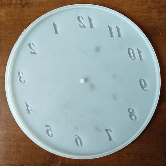 10" Number Clock Mould