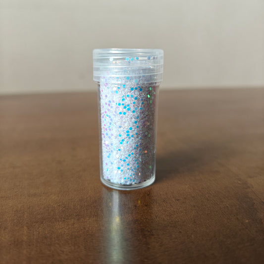 White Small Round Glitter (10gm)