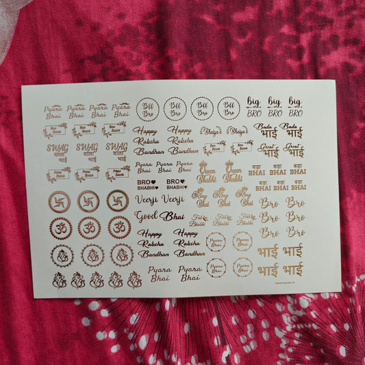 A5 Embossed Stickers (Design 1)