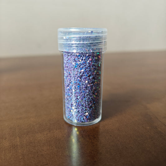 Purple Small Round Glitter (10gm)